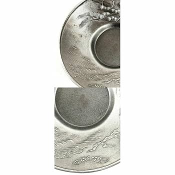 純錫製　昇峰在銘 茶托 煎茶道具 共箱 共布 未使用品 楽天市場】【送料無料】昇峰作 純錫製 茶托5客 共箱新品 未使用